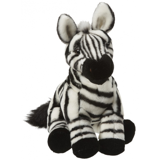 Nature Planet pluche zebra knuffel - 27 cm - Dieren speelgoed knuffels -