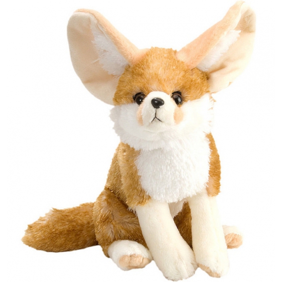 Wild Republic pluche woestijnvos knuffel - 30cm - Fennec vos - beige - Dieren knuffels -