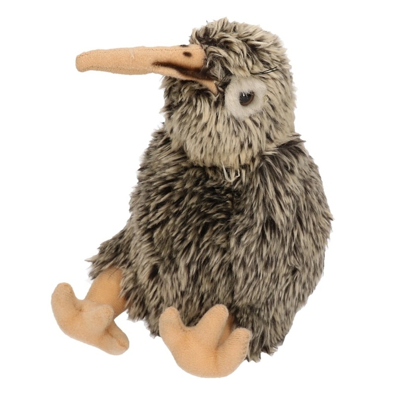 Knuffeldier Kiwi vogel - zachte pluche stof - premium kwaliteit knuffels - 20 cm -