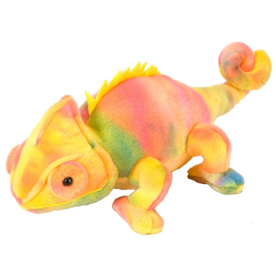 Pluche kameleon knuffel - 20 cm - reptielen knuffels -
