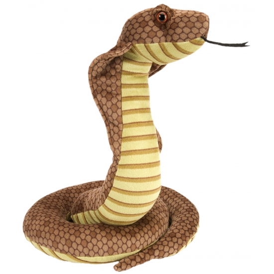 Pluche cobra knuffel slang 30 cm -