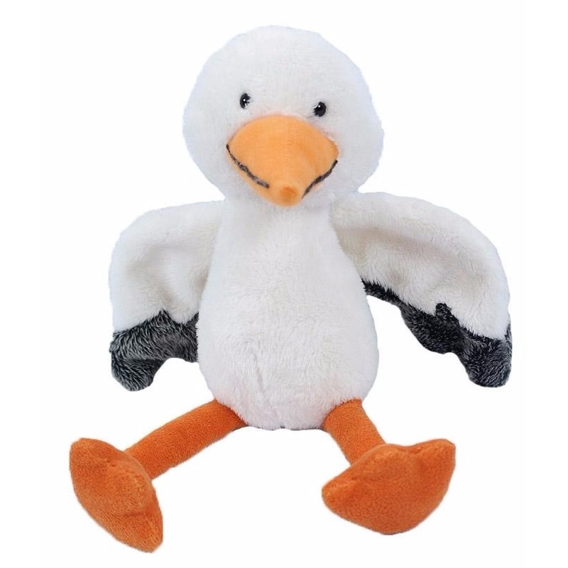 Pluche ooievaar knuffel 20 cm -