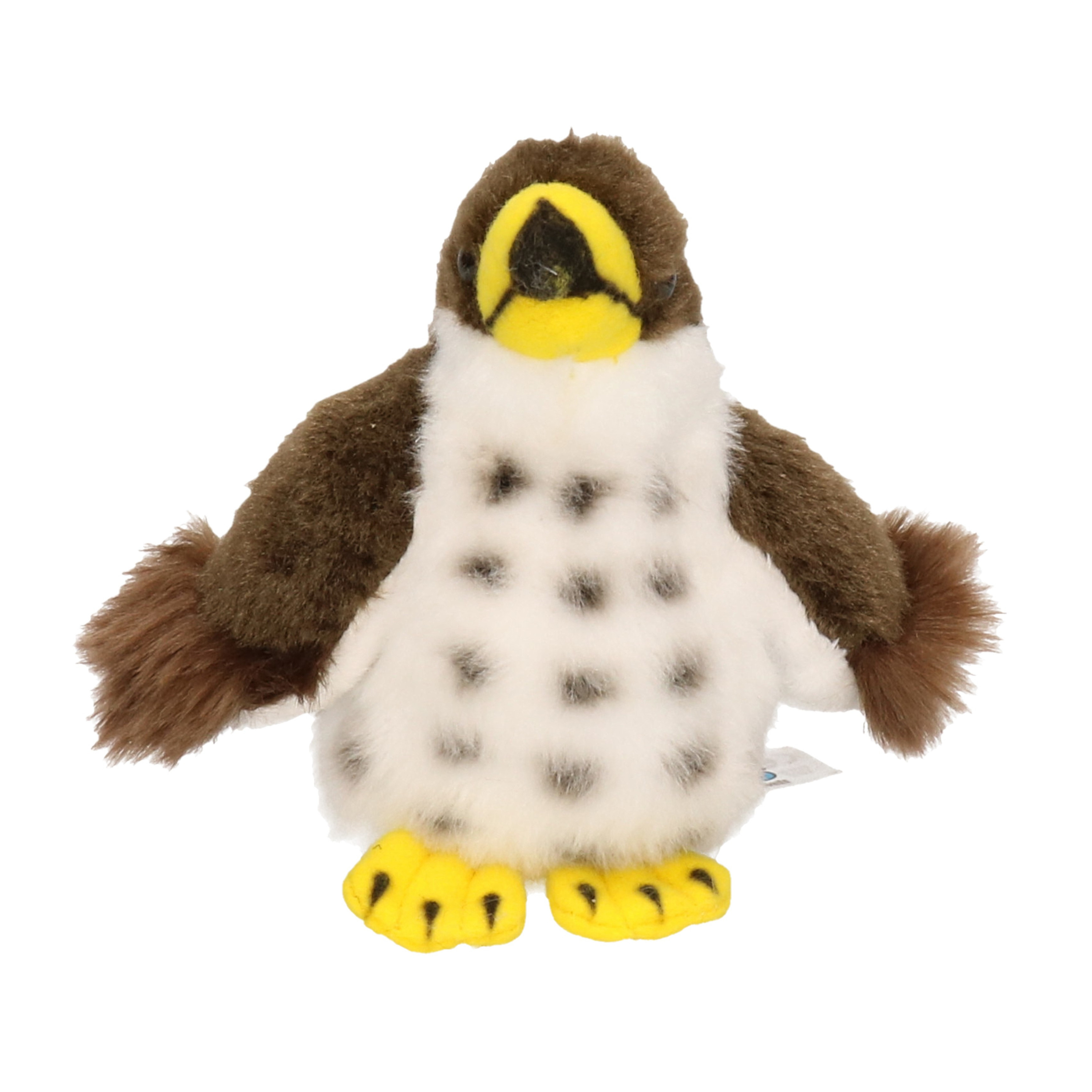Pluche havik vogel knuffel 13 cm speelgoed -