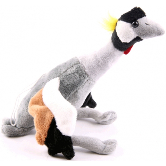 Pluche kraanvogel knuffel 30 cm - dieren vogel knuffeldieren -