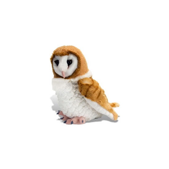 Pluche kerkuil knuffel 30 cm - uil knuffeldier -