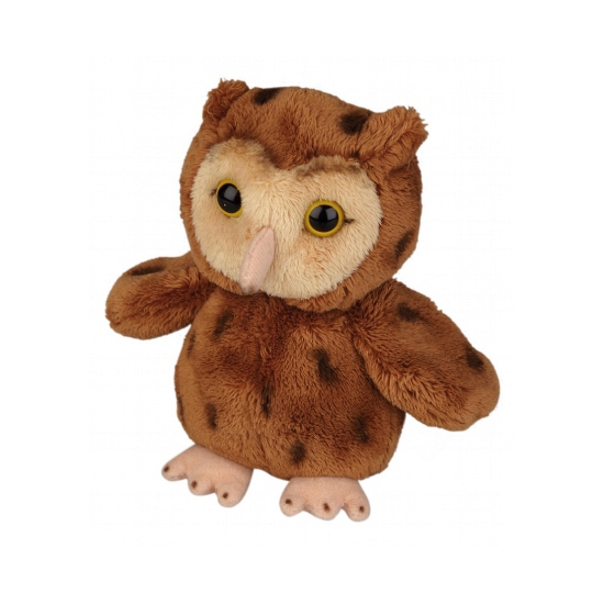 Pluche bosuil knuffel 15 cm -