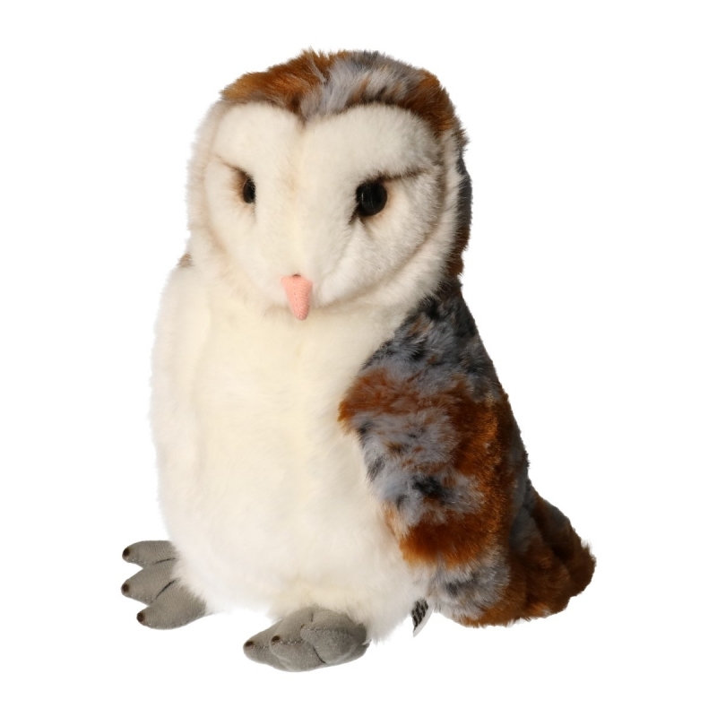 Zittende pluche knuffel kerkuil 30 cm -