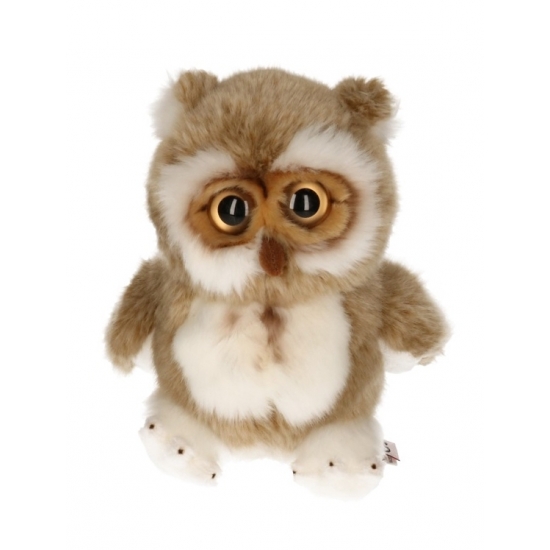 Pluche bruine uil knuffel 22 cm -