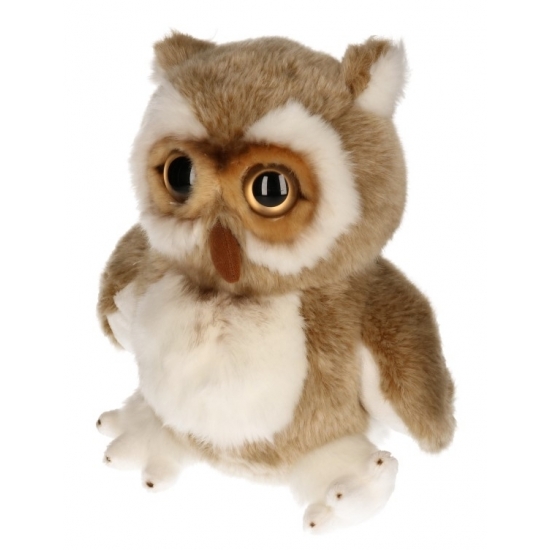 Pluche bruine uil knuffel 32 cm -
