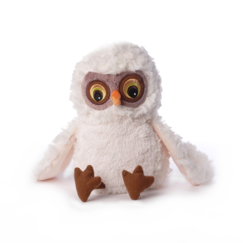 Pluche witte uil knuffel 22 cm -