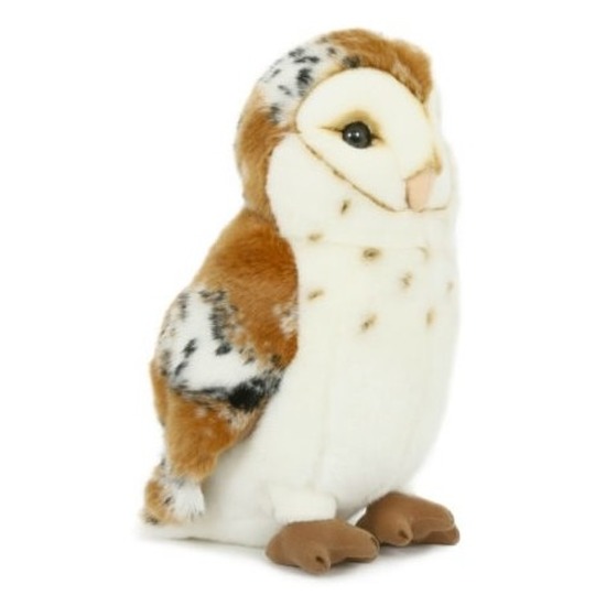 Semo Pluche kerkuil knuffel - 30 cm - Uilen vogels speelgoed -