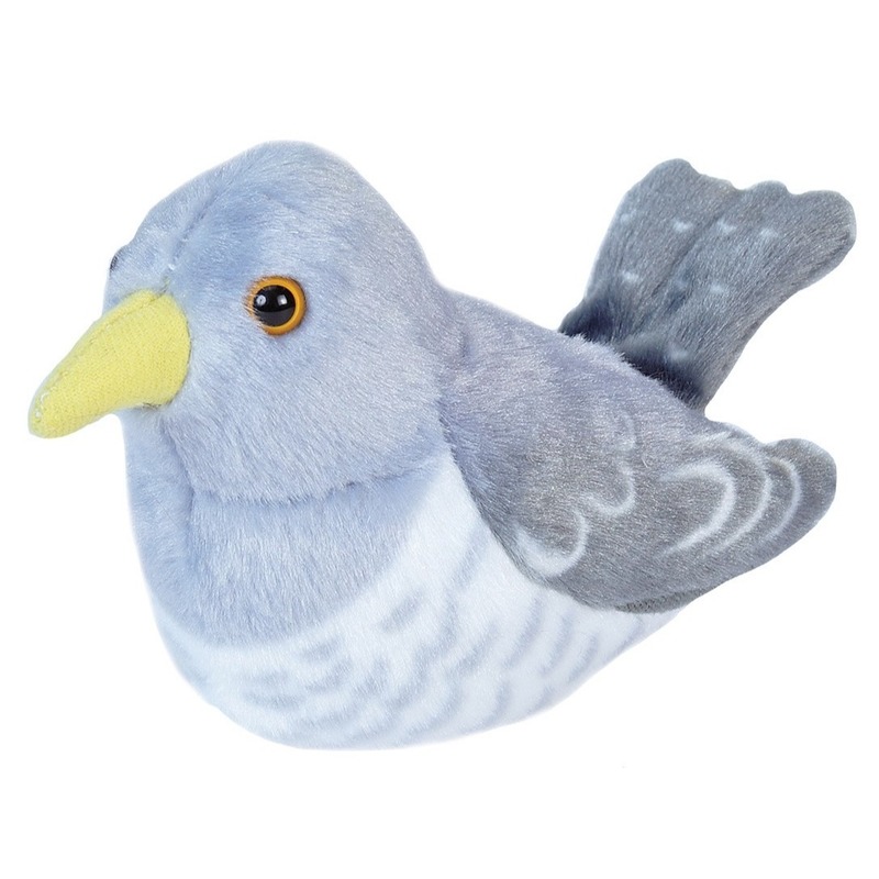 Pluche koekoek knuffel - 13 cm - vogel knuffels -