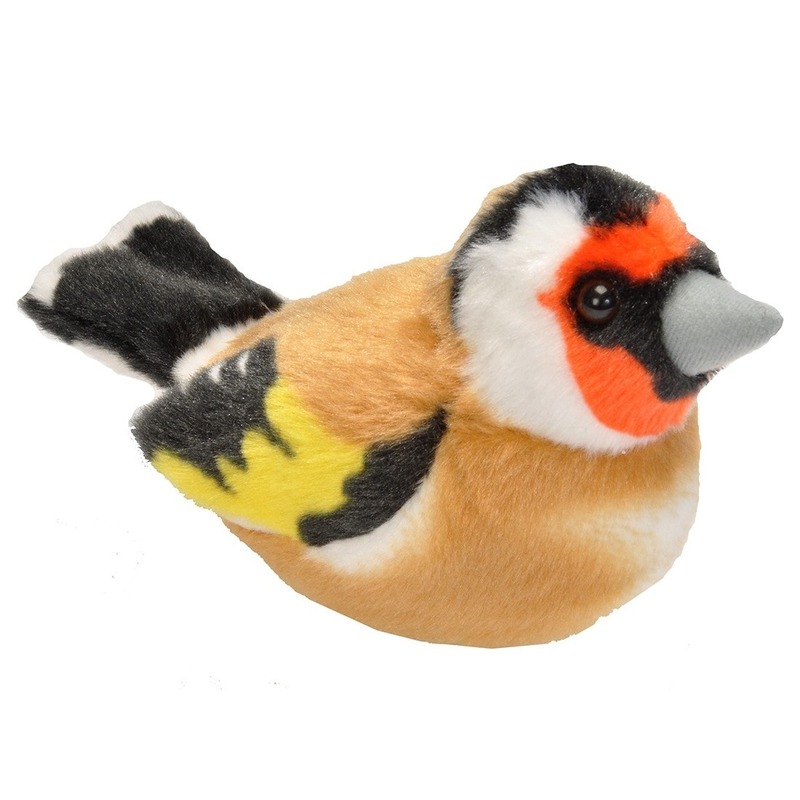 Wild Republic Knuffel vogel - met geluid - pluche - knuffeldier - 13 cm -