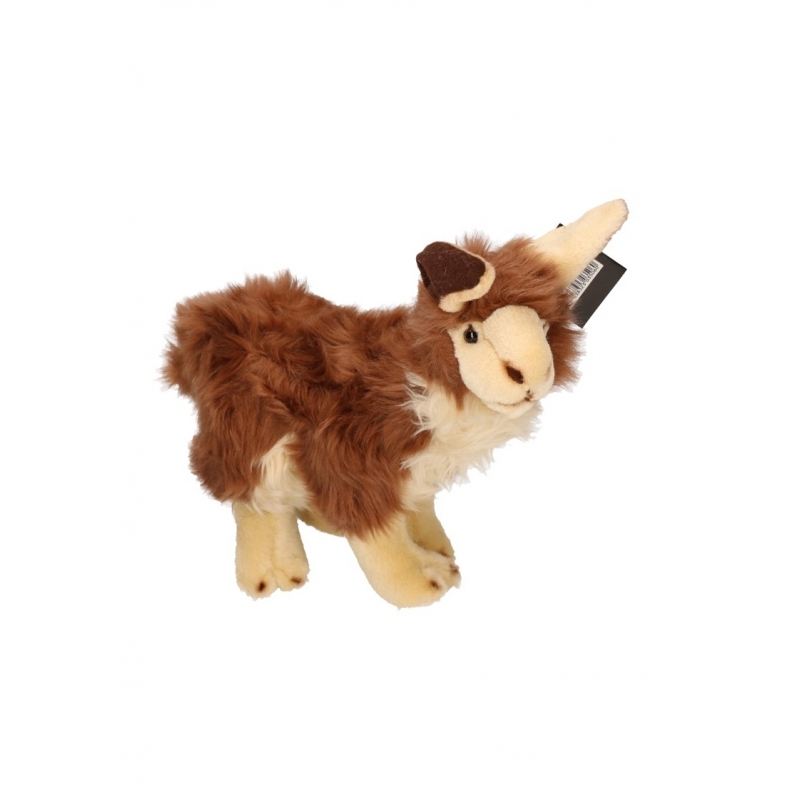 Pluche bruine lama knuffel 35 cm -