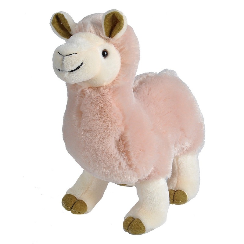 Pluche roze alpaca/lama knuffel 32 cm speelgoed -