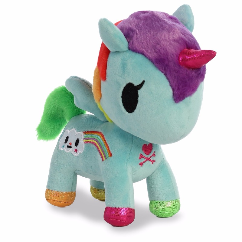 Pluche mint eenhoorn knuffel 25 cm -
