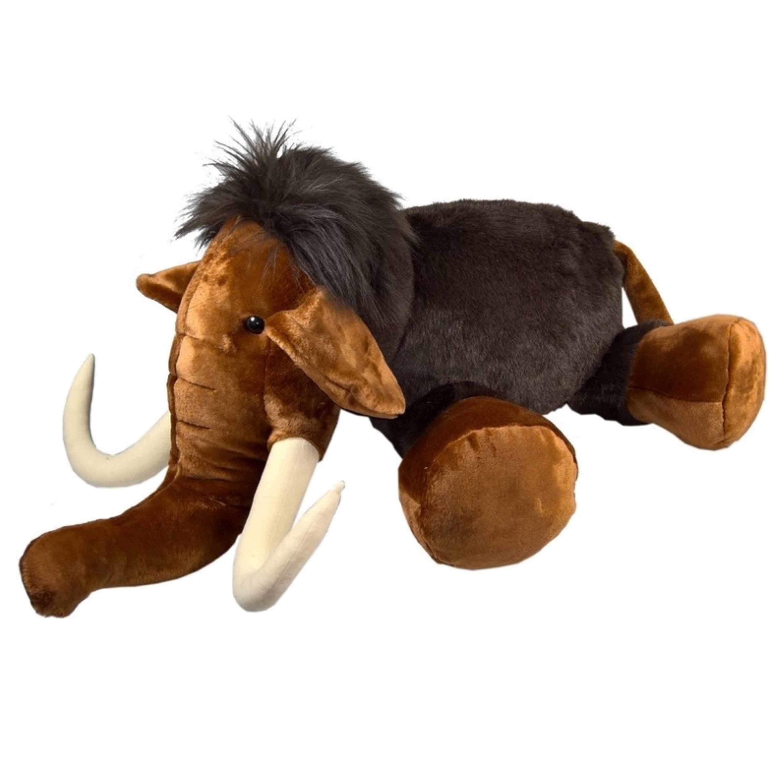 Bruine pluche mammoet knuffel 100 cm -