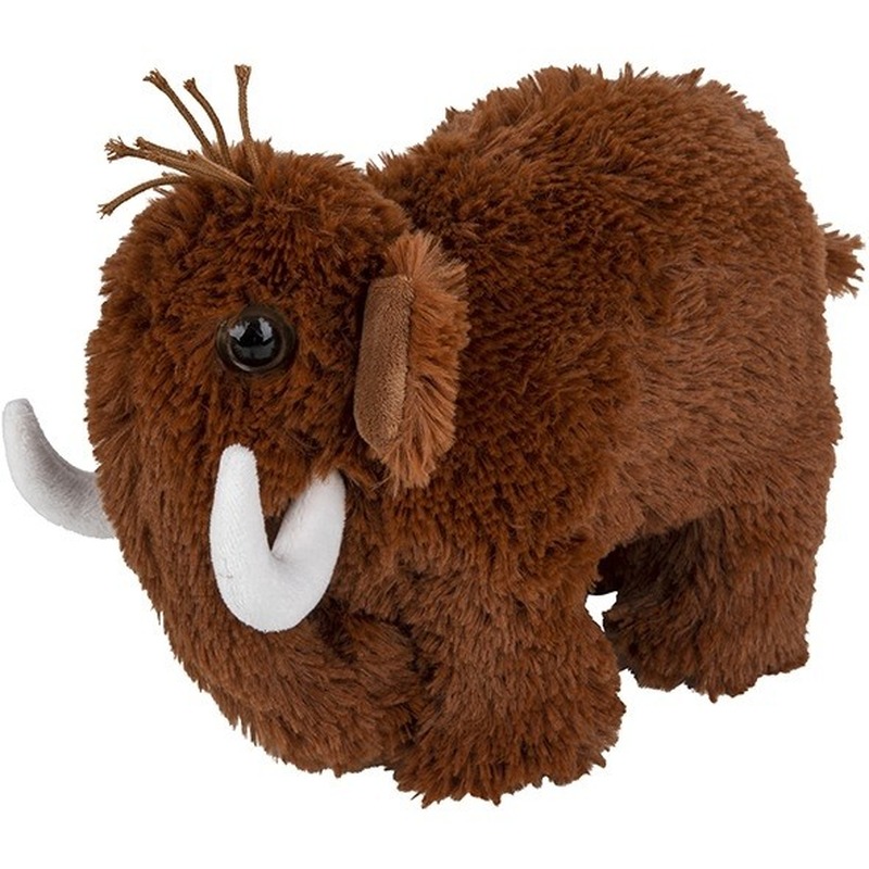 Pluche bruine mammoet knuffel 26 cm speelgoed -