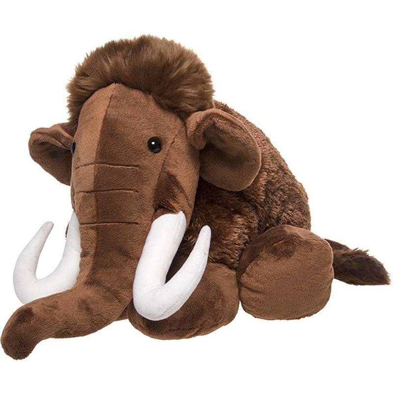 Pluche bruine mammoet knuffel 40 cm baby speelgoed -