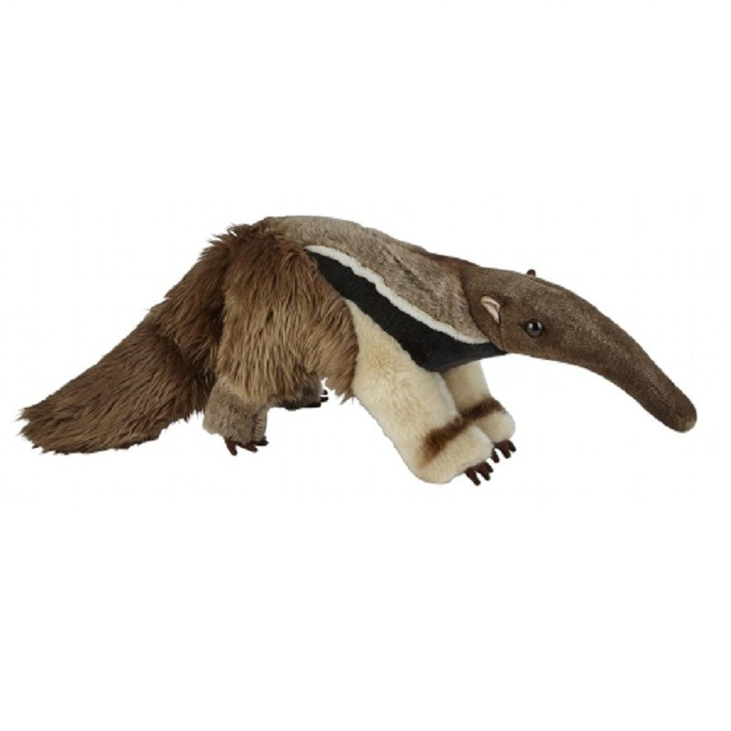 Pluche miereneter knuffeldier - bruin - 60 cm - Miereneters bosdieren knuffels -