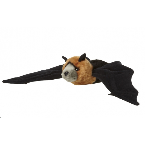 Nature Planet - Pluche vleermuis knuffeldier - 40 cm - Vliegende hond -