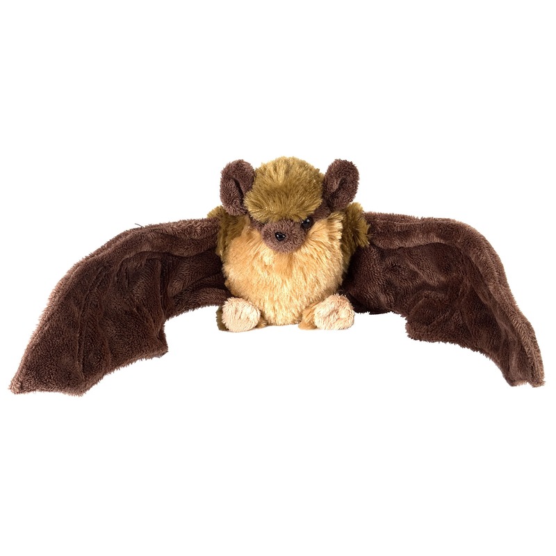 Pluche bruine vleermuis/vleermuizen knuffel - 30 cm - speelgoed -