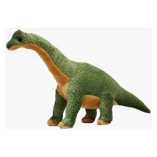 Pluche dinosaurus brachiosaurus groen 43 cm -