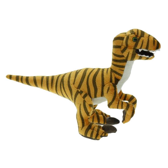 Pluche dino velociraptor knuffel 32 cm -