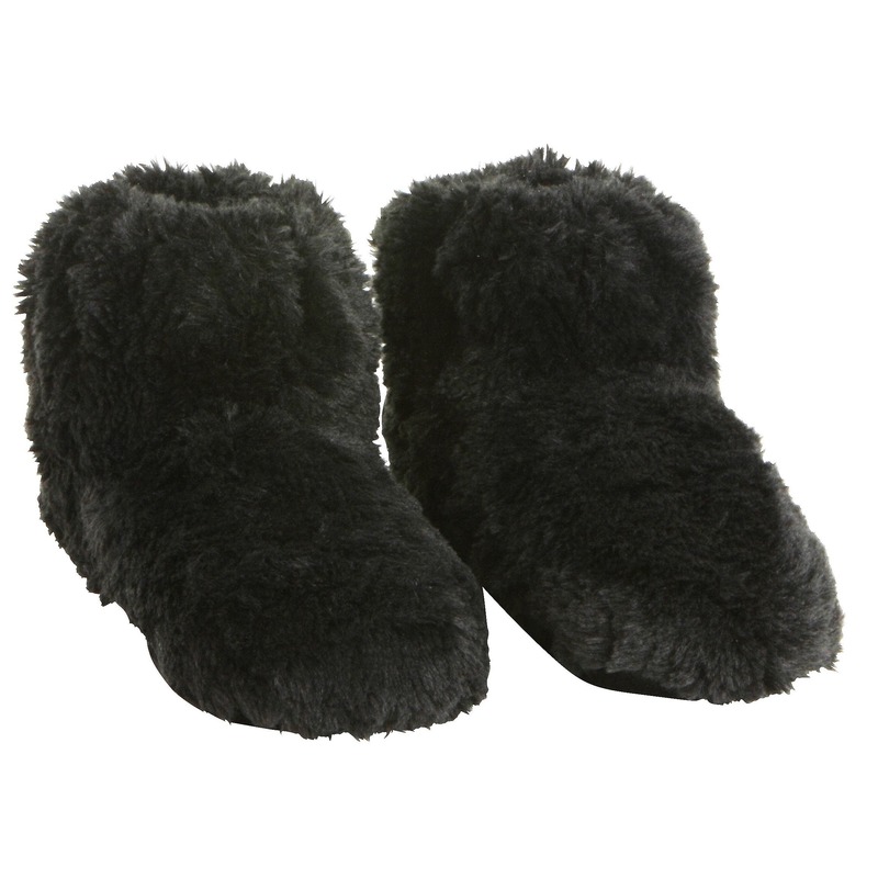 Zwarte warmte pantoffels/sloffen met massage zolen voor heren 41/45 -