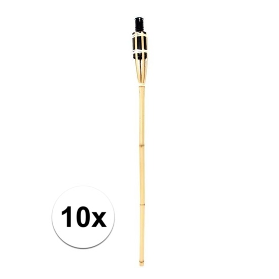10x Bamboe tuinfakkels 90 cm -