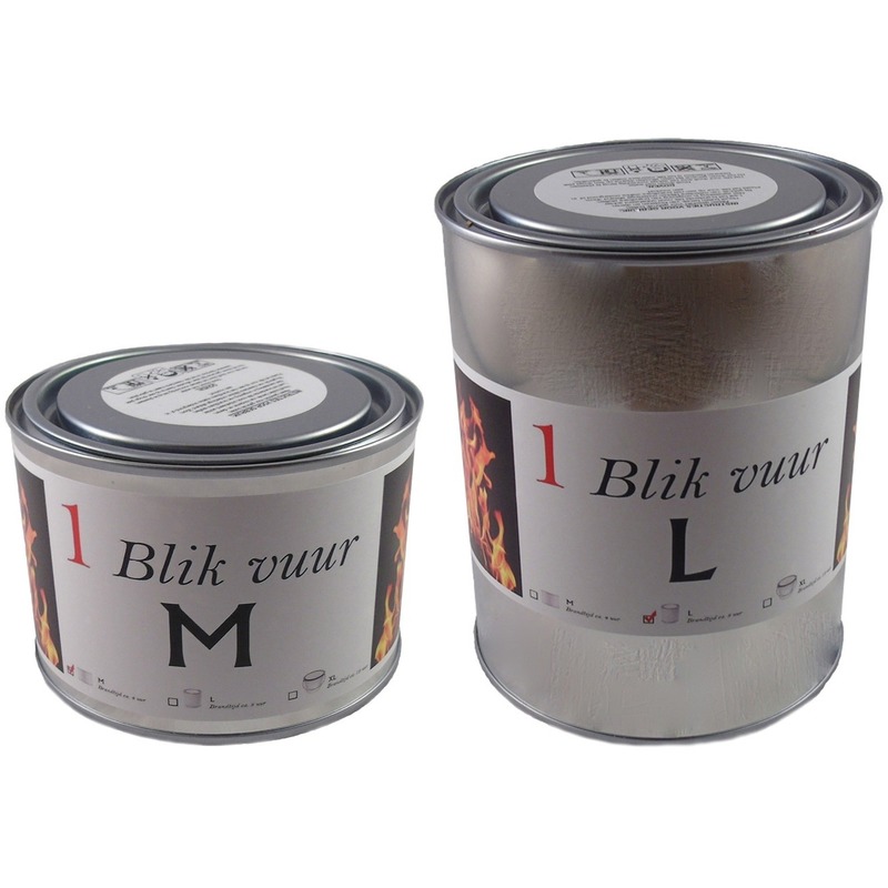 2x Tuinfakkels vuur verlichting blik 7,5 en 13 cm 4/8 branduren -