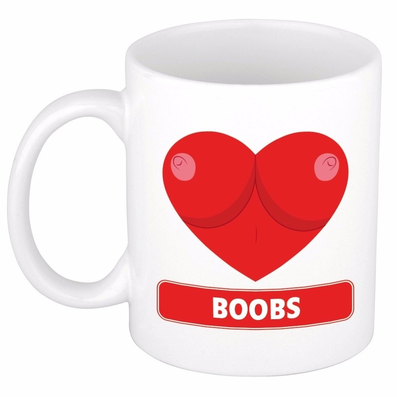 I Love Boobs mok / beker 300 ml -
