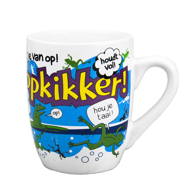 Cartoon mok/beker opkikker 300 ml -