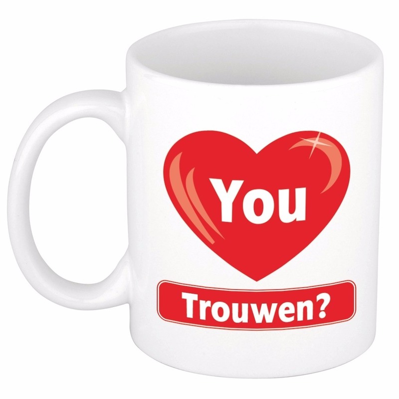 I love you mok / beker trouwen 300 ml -