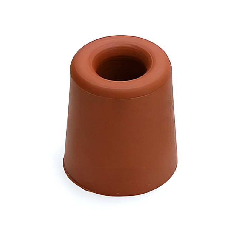 Deurbuffer / deurstopper terracotta bruin rubber 35 x 30 mm -