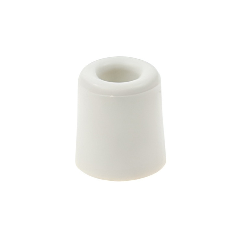 Deurbuffer / deurstopper wit rubber 35 x 30 mm -