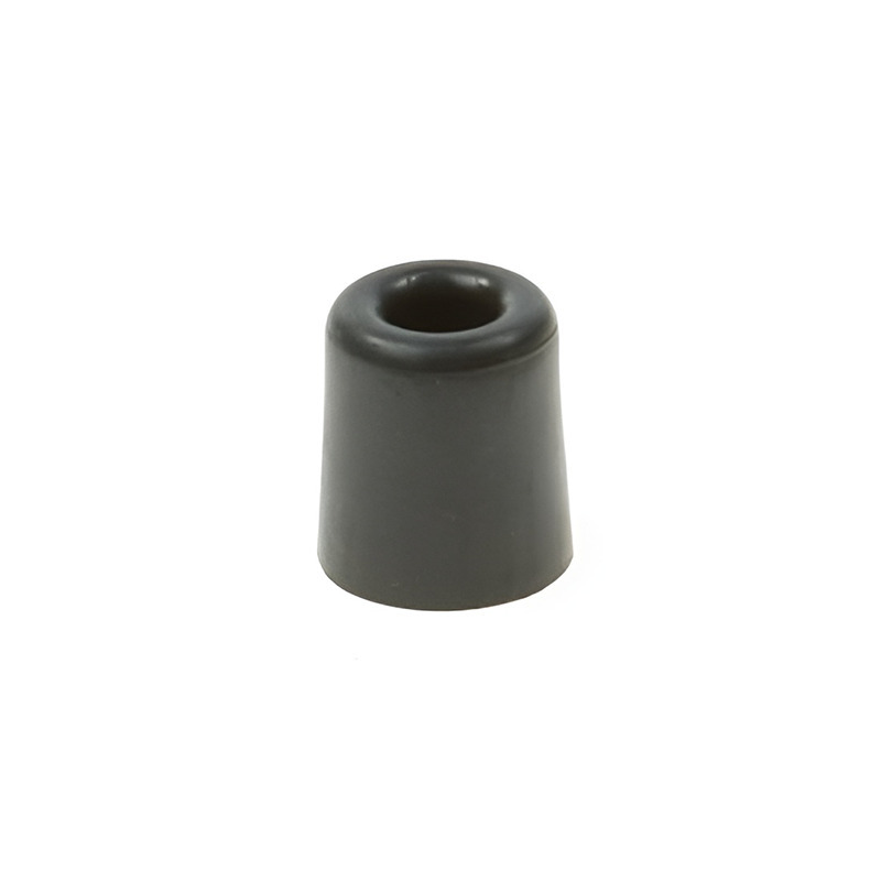 Deurbuffer / deurstopper van rubber - zwart - 50 x 30 mm - deurstop met schroef bevestiging -