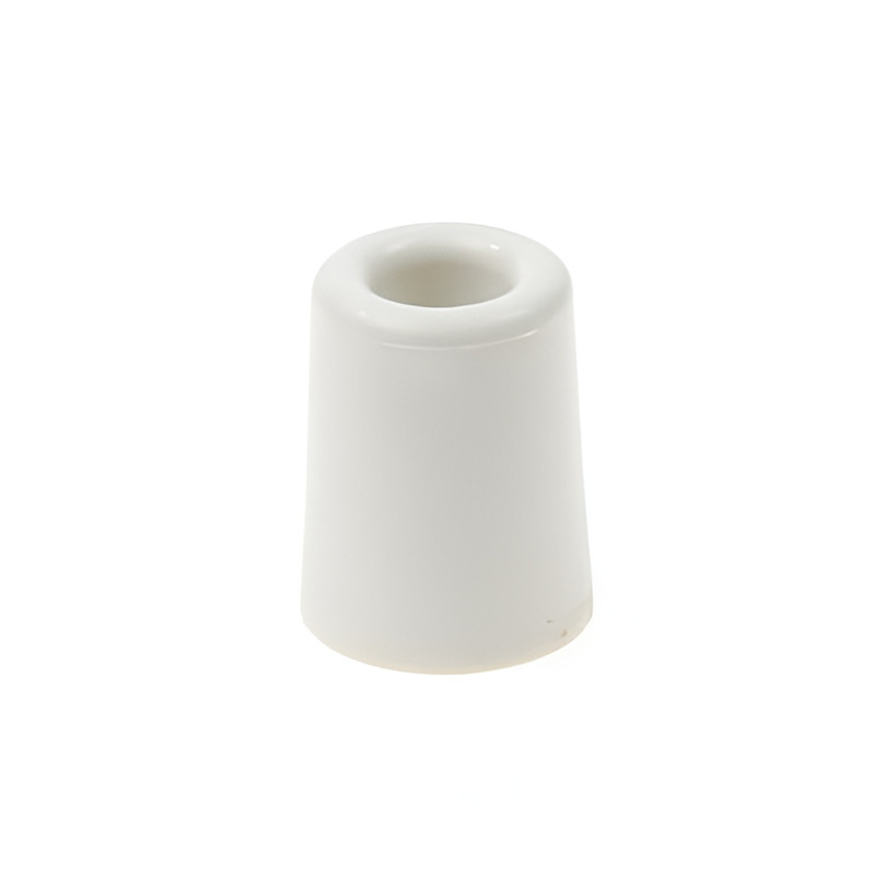 Deurbuffer / deurstopper van rubber - wit - 50 x 30 mm - deurstop met schroef bevestiging -