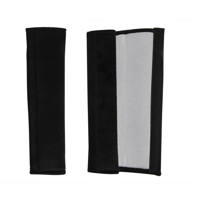 Pluche gordelhoes/gordelbeschermer set 2 stuks -