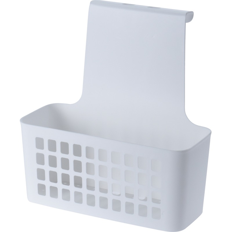 Witte badkamer of kasten opberg/sorteer hang mandje 25 cm -