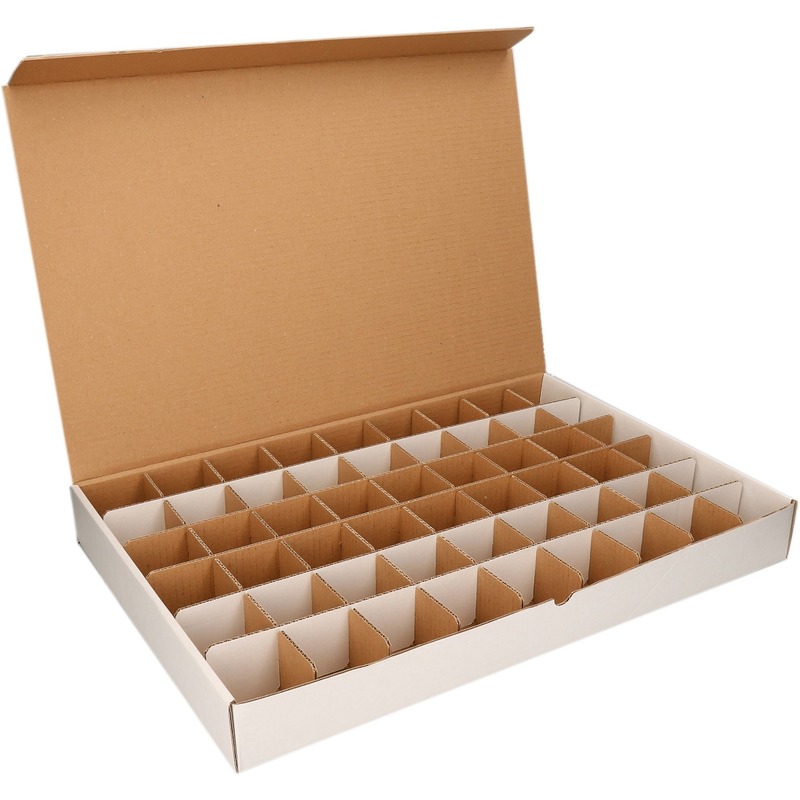 Sorteerdoos met 54 vakjes van 6 cm (opbergdozen) -