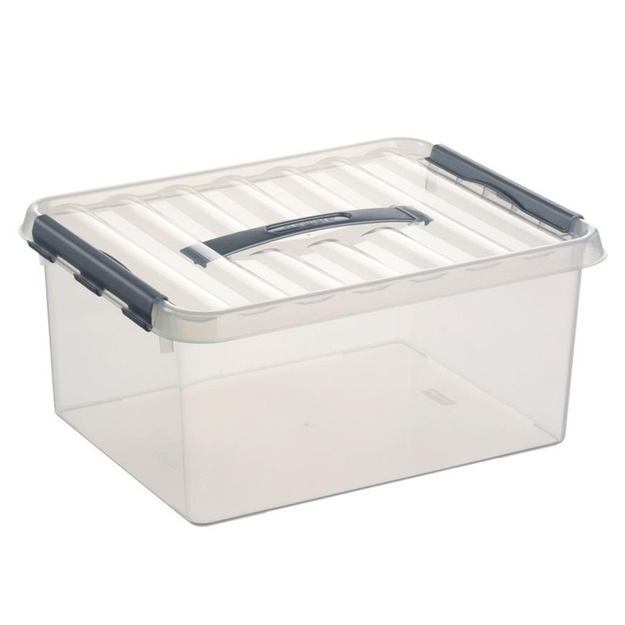 Opberg box/opbergdoos 15 liter 40 x 30 x 18 cm kunststof -