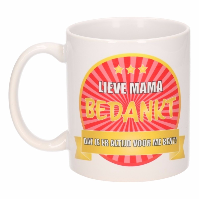 Lieve mama bedankt mok / beker 300 ml -