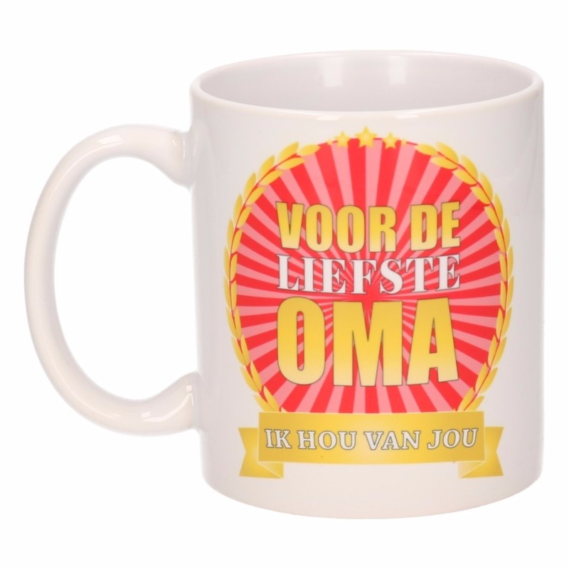 Voor de liefste oma mok / beker 300 ml -