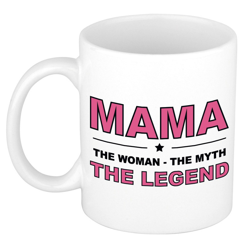 Mama the legend cadeau mok / beker wit 300 ml -