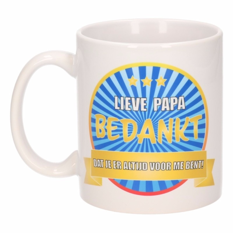 Lieve papa bedankt mok / beker 300 ml -