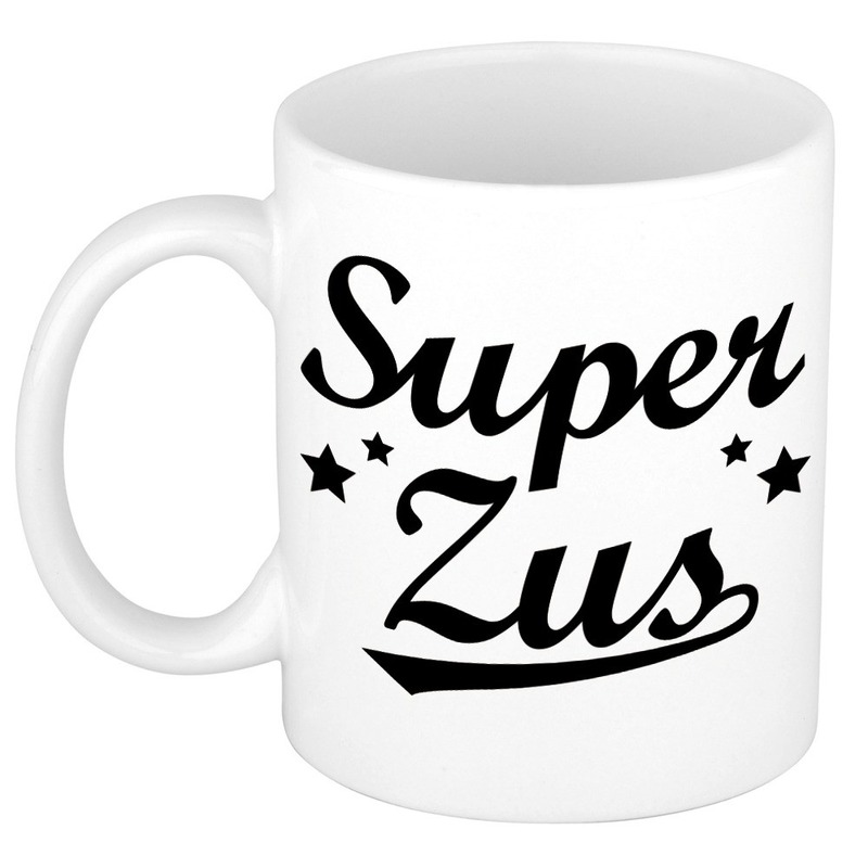 Super zus cadeau mok / beker sterren 300 ml -