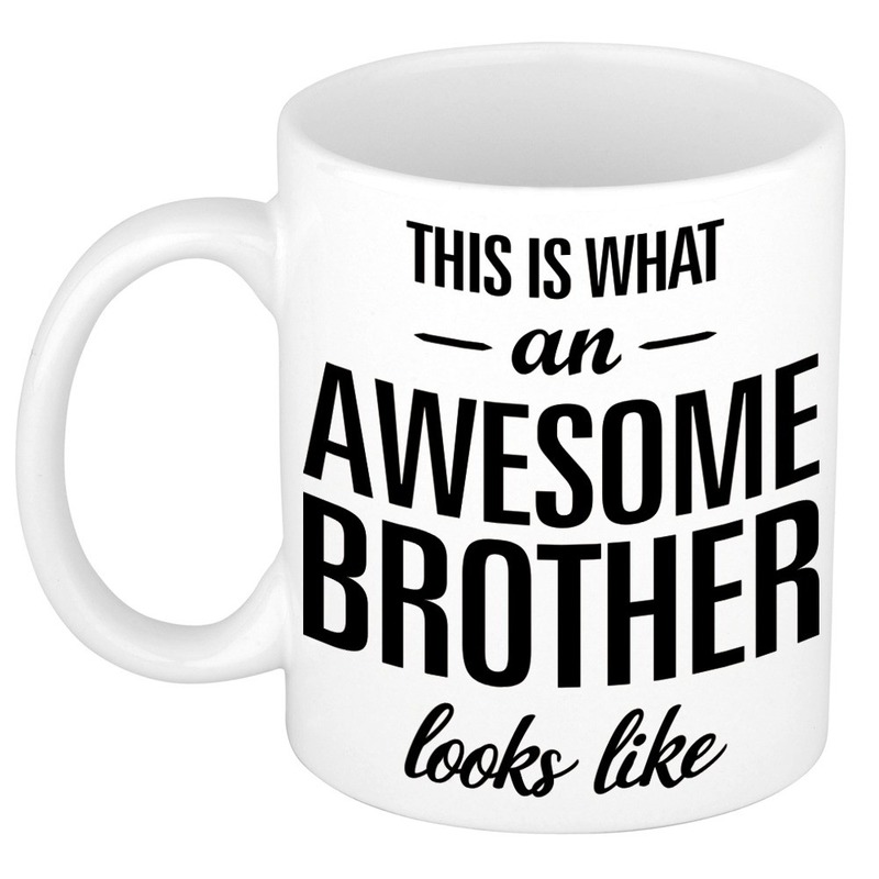 Awesome brother cadeau mok / beker voor broer 300 ml -