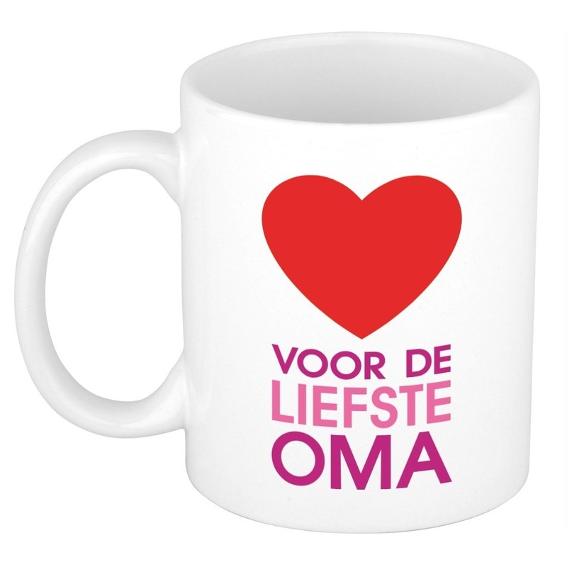 Mok / beker voor de liefste oma 300 ml -