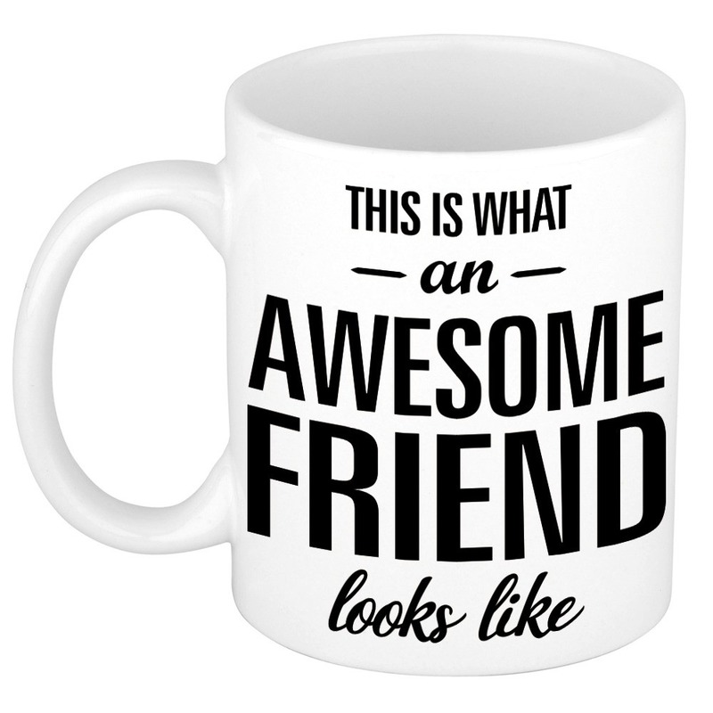 Awesome friend cadeau mok / beker voor vriend of vriendin 300 ml -